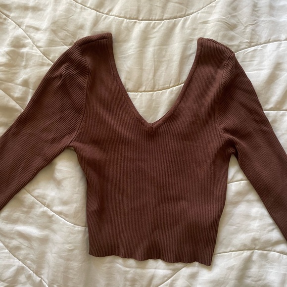 Forever 21 Ribbed Cropped Sweater - Picture 4 of 4